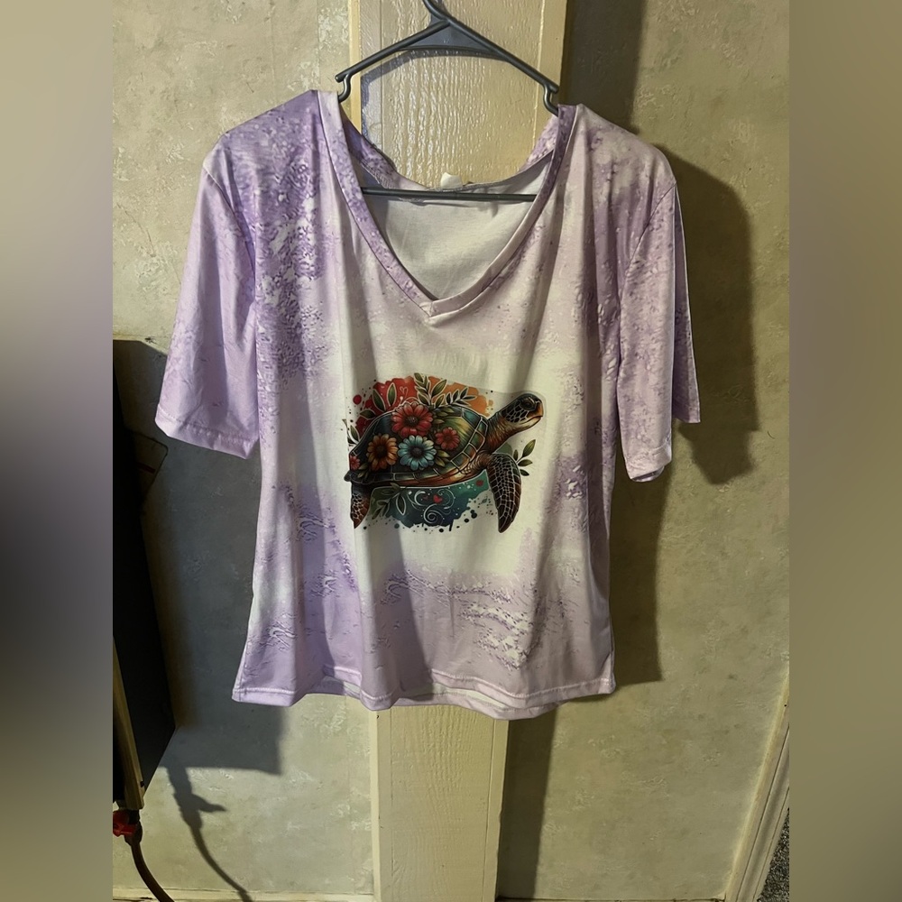 Cute purple and turtle shirt!